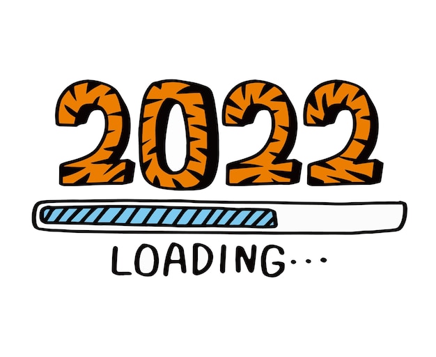 Countdown to 2022 new year2022 year of the tiger