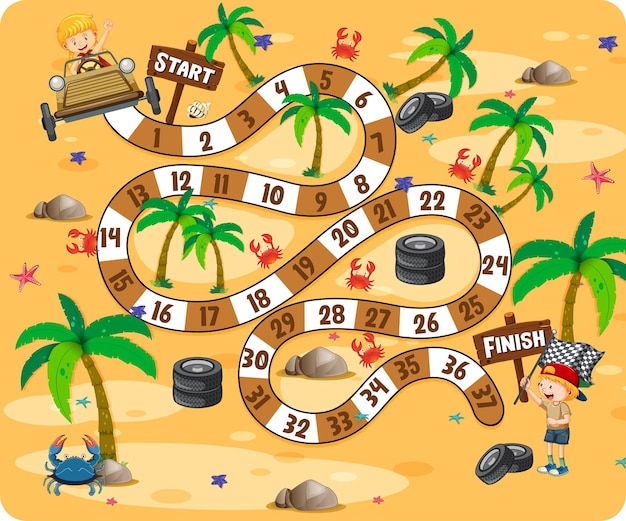 Free vector counting numbers template for kindergarten kids