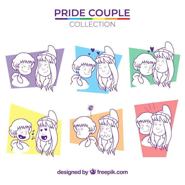 Couple collection for lgtb pride