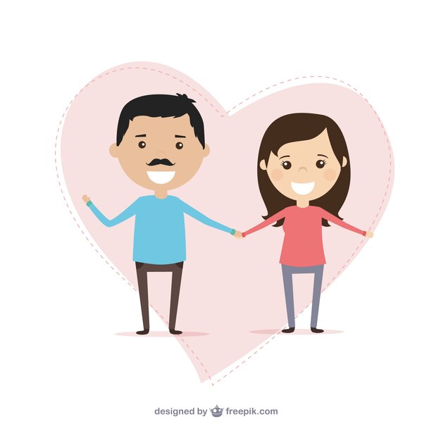 사랑 그림의 커플