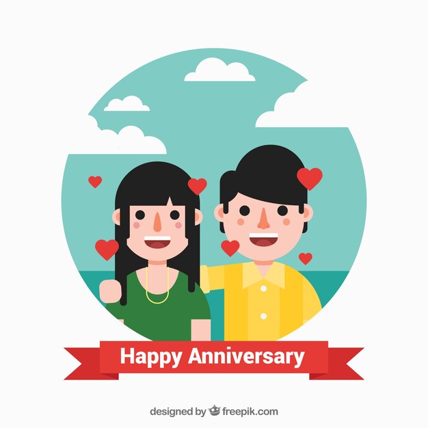 Couple in love illustration