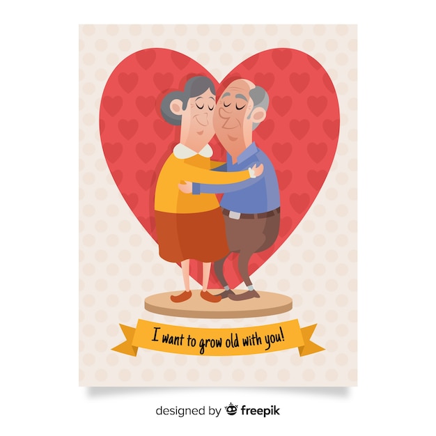 Free vector couple in love