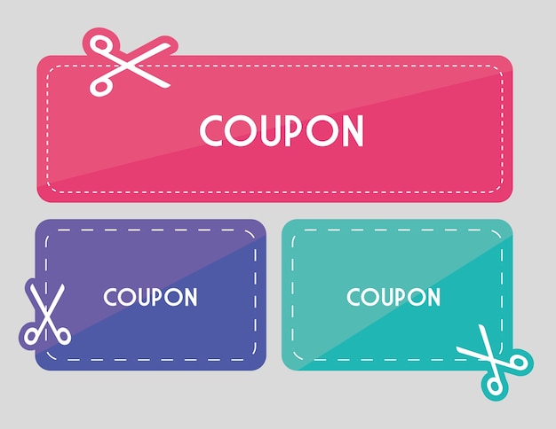 Coupon design. sale icon. shopping concept