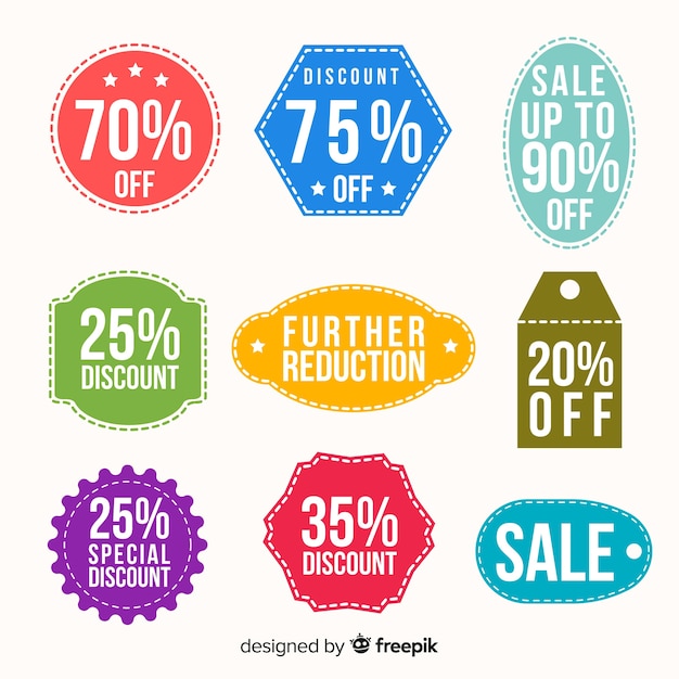 Coupon sale label collectio