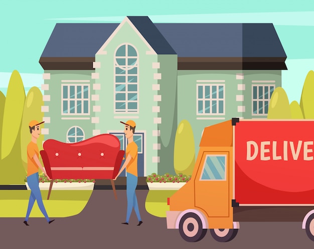 Courier Delivery Service Orthogonal   