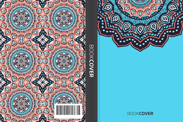 Cover book with mandala element design