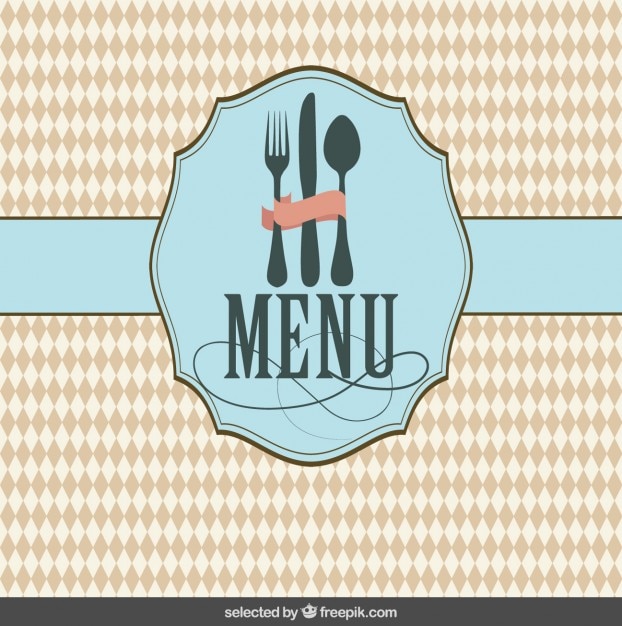 Free vector cover of restaurant menu