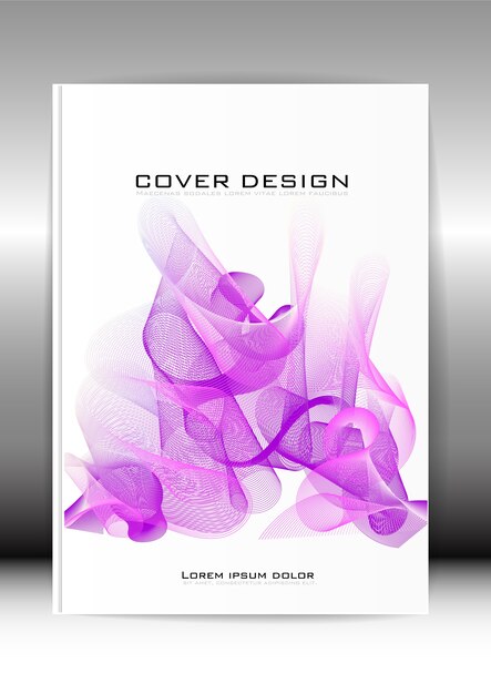 Cover with purple design