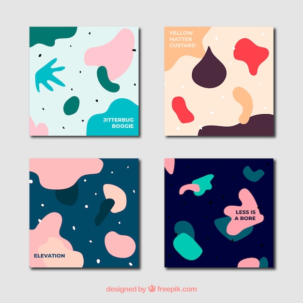 Covers collection with organic shapes