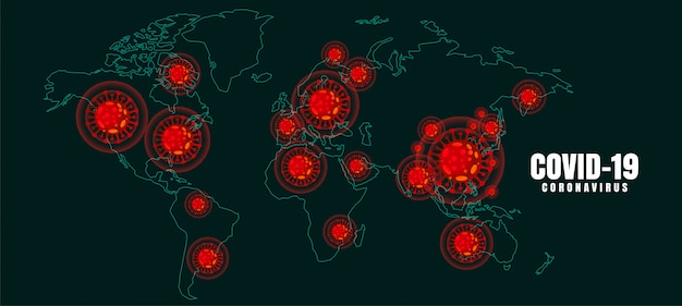 Covid-19 coronavirus global outbreak pandemic disease background