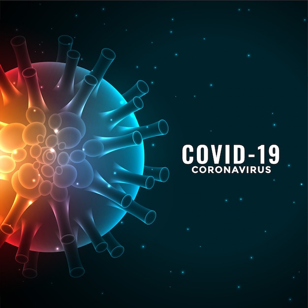 Free vector covid-19 coronavirus pandemic outbreak background design