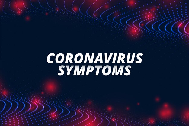 Covid-19 coronavirus symptoms concept banner for ncov