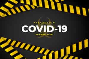 Free vector covid-19 precaution background
