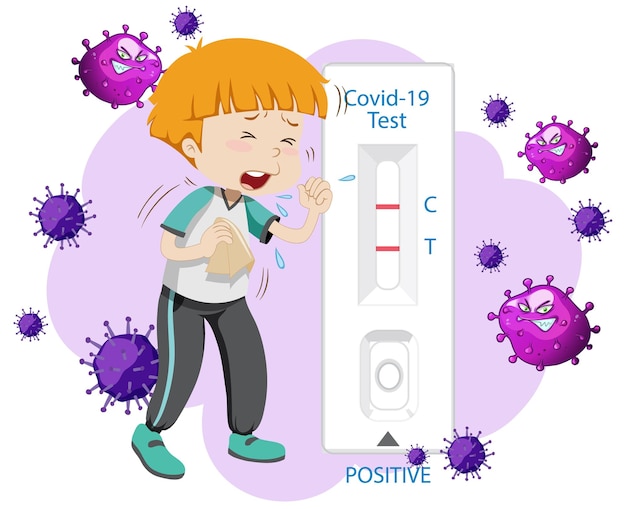 Free vector covid 19 testing with antigen test kit