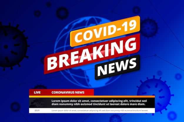 Covid19 breaking news background