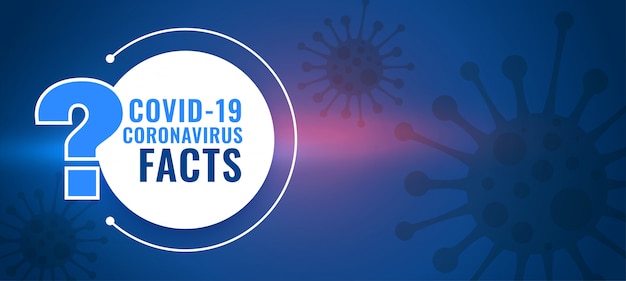 Free vector covid19 coronavirus facts and question and answer background