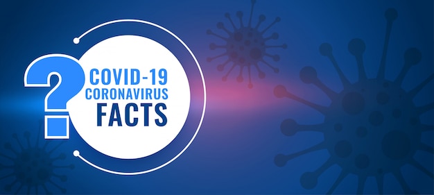 Covid19 coronavirus facts and question and answer background