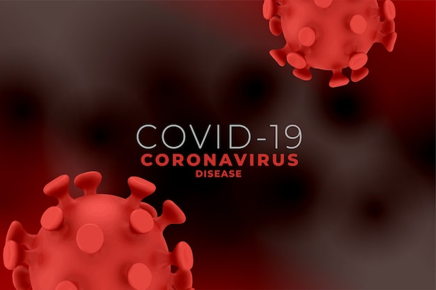 Covid19 coronavirus pandemic background with virus cell
