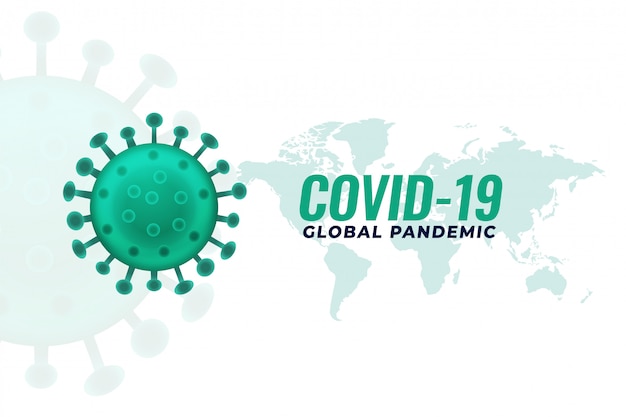 Free vector covid19 coronavirus pandemic infection outburst background design