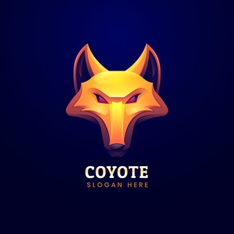 Coyote branding logo template