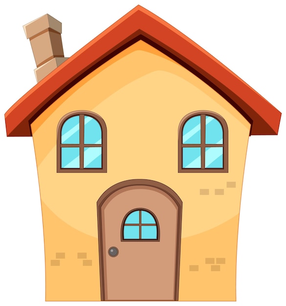 Free vector cozy cartoon family home illustration