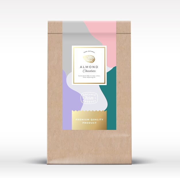 Download Free Vector Paper Bag Mockup Isolated Vector