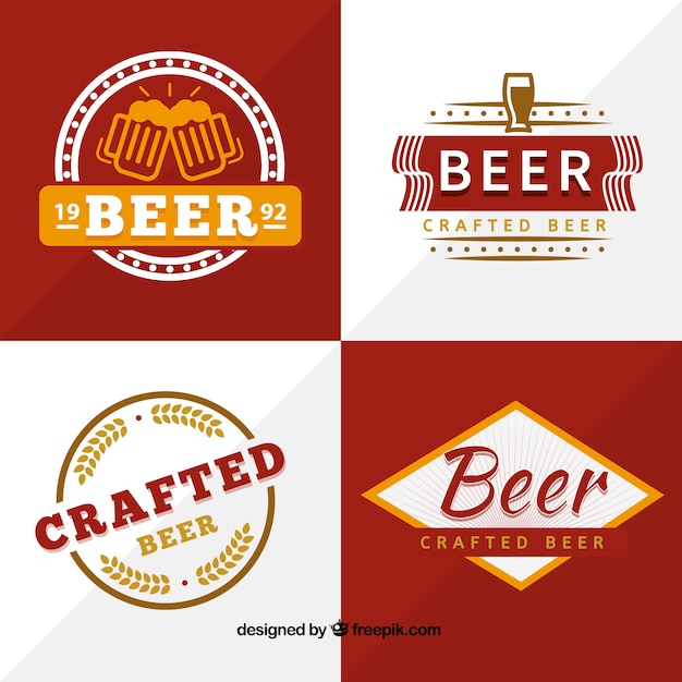 Crafted beer badges