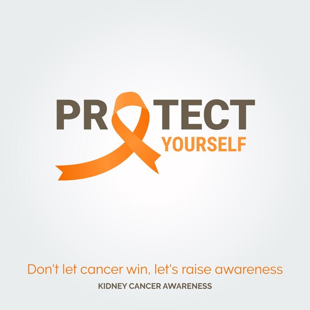 Free vector crafting a cure vector background kidney cancer initiative