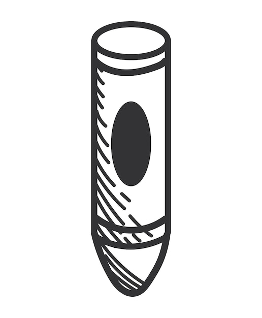 Free vector crayon creative art supply icon