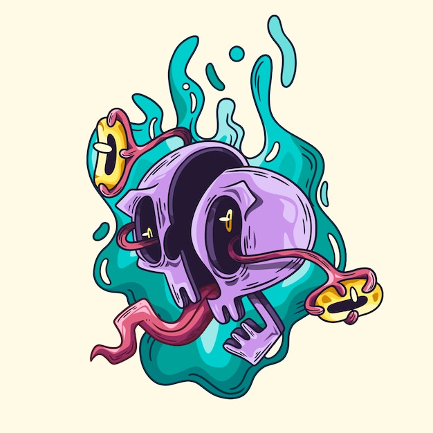 Crazy universe abstract illustration
