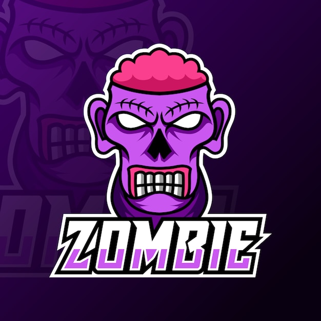 Download Free Crazy Zombie Scary Brain Mascot Gaming Logo Template Premium Vector Use our free logo maker to create a logo and build your brand. Put your logo on business cards, promotional products, or your website for brand visibility.