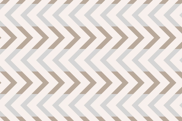 Cream pattern background, pastel zigzag simple design vector