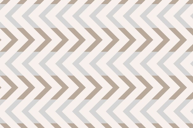 Cream pattern background, pastel zigzag simple design vector