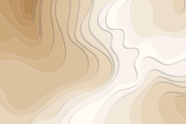 Free vector cream topographic map background