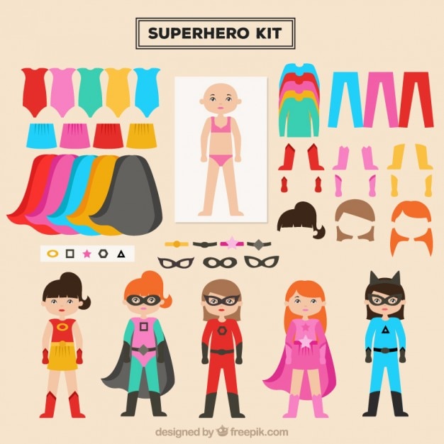 Create your heroine with this kit