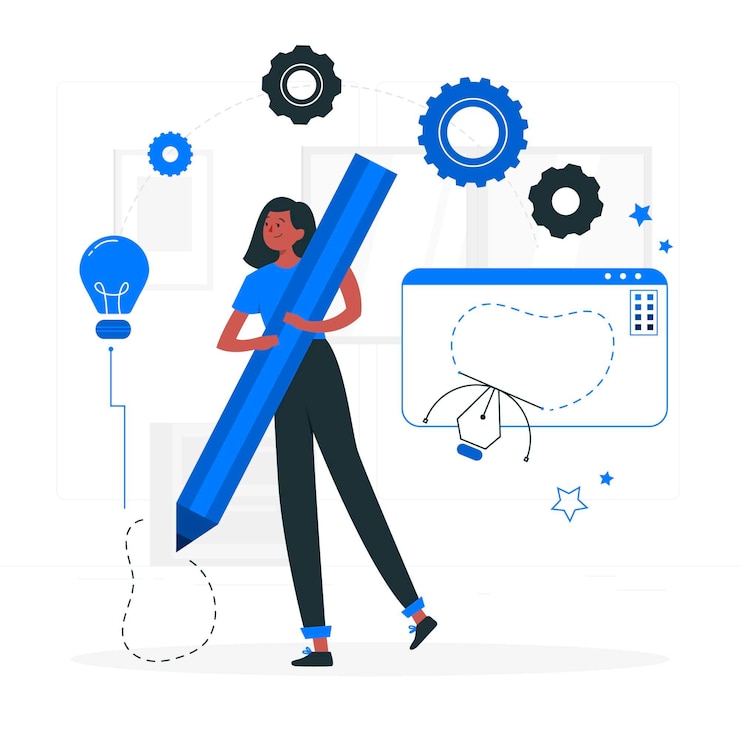 Free Vector creation process concept illustration