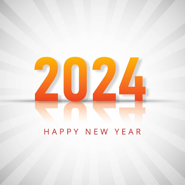 Free Vector Creative 2024 card holiday background