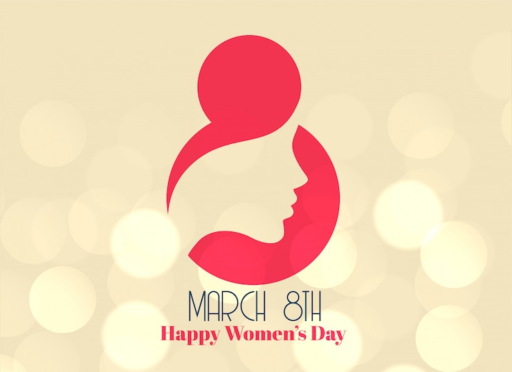 Free Vector creative 8th march happy women's day design