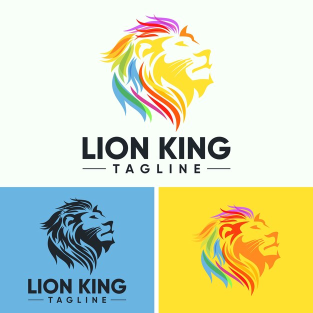 Download Free Creative Abstract Colorful Lion Head Logo Premium Vector Use our free logo maker to create a logo and build your brand. Put your logo on business cards, promotional products, or your website for brand visibility.