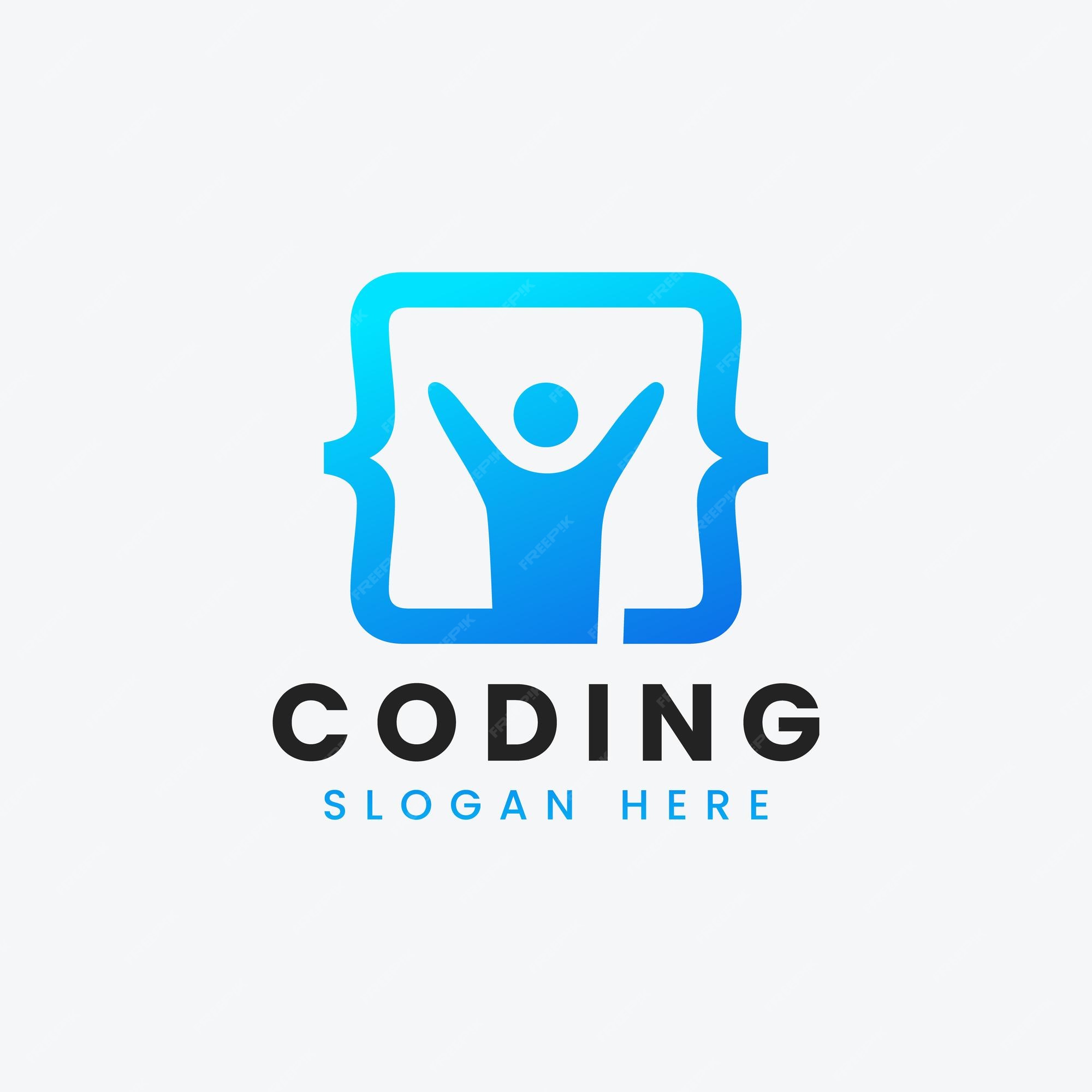 Premium Vector | Creative abstract modern programming coding logo ...