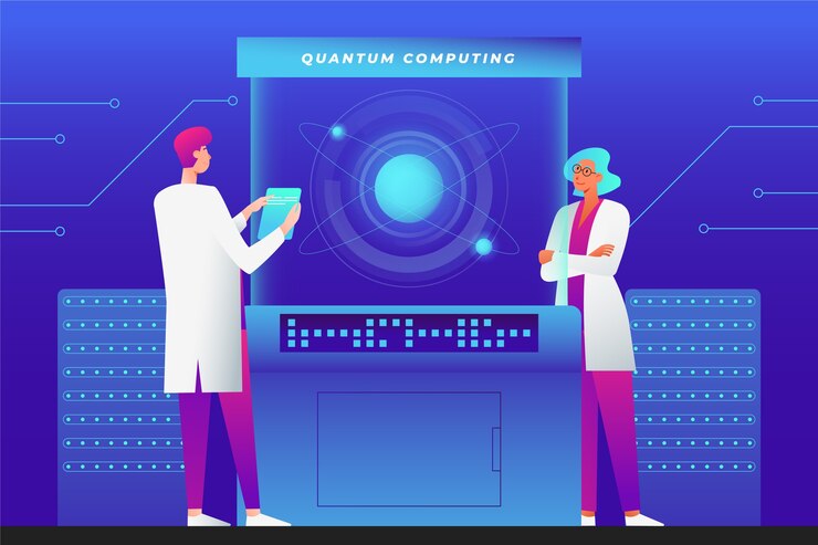 Free Vector creative abstract quantum illustration