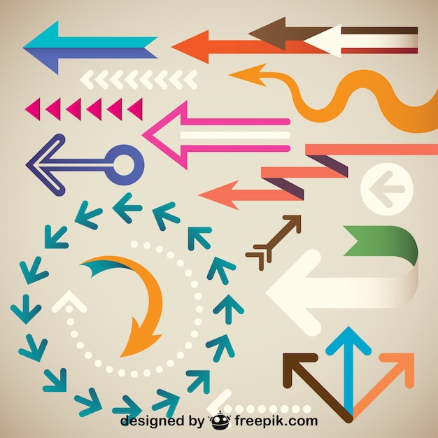 Free vector creative arrows collection