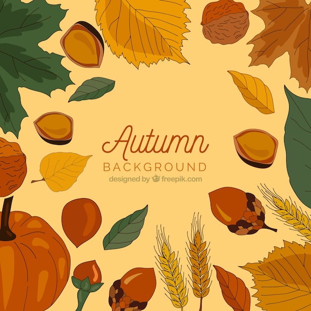 Free vector creative autumn background