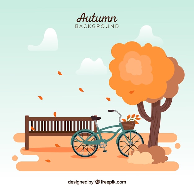 Free vector creative autumn background