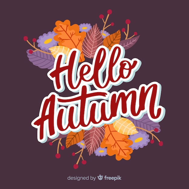 Creative autumn background