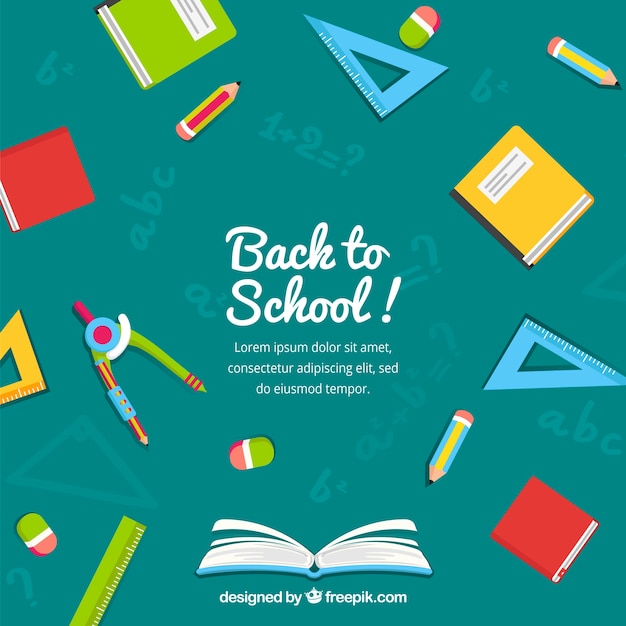 Creative back to school background