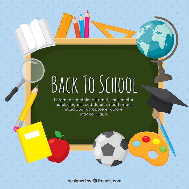 Free vector creative back to school background