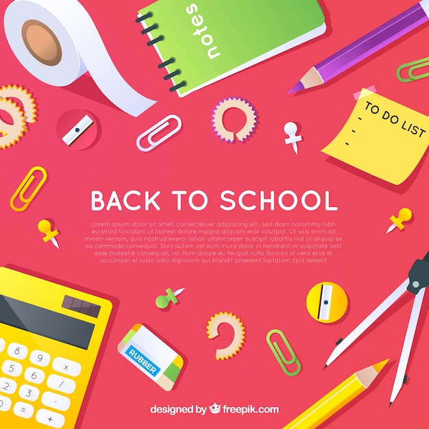 Free vector creative back to school background