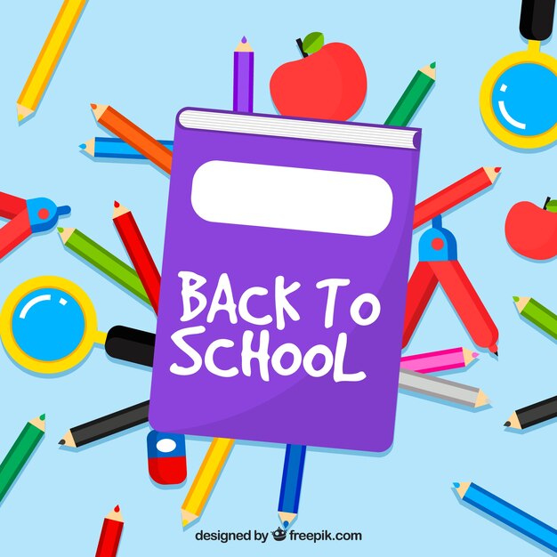 Free vector creative back to school background