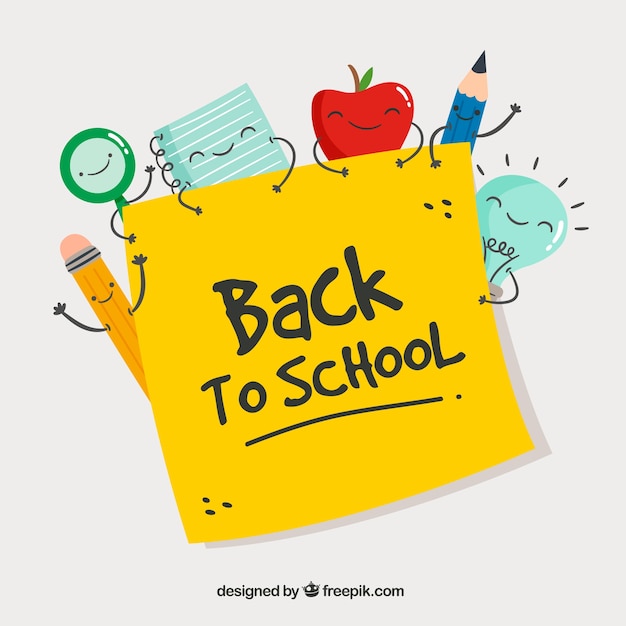 Free vector creative back to school background